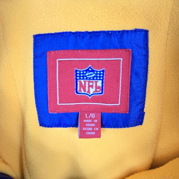 Vintage Minnesota Vikings NFL G-iii Jacket Men's Large Purple Hooded Insulated - Picture 9 of 16